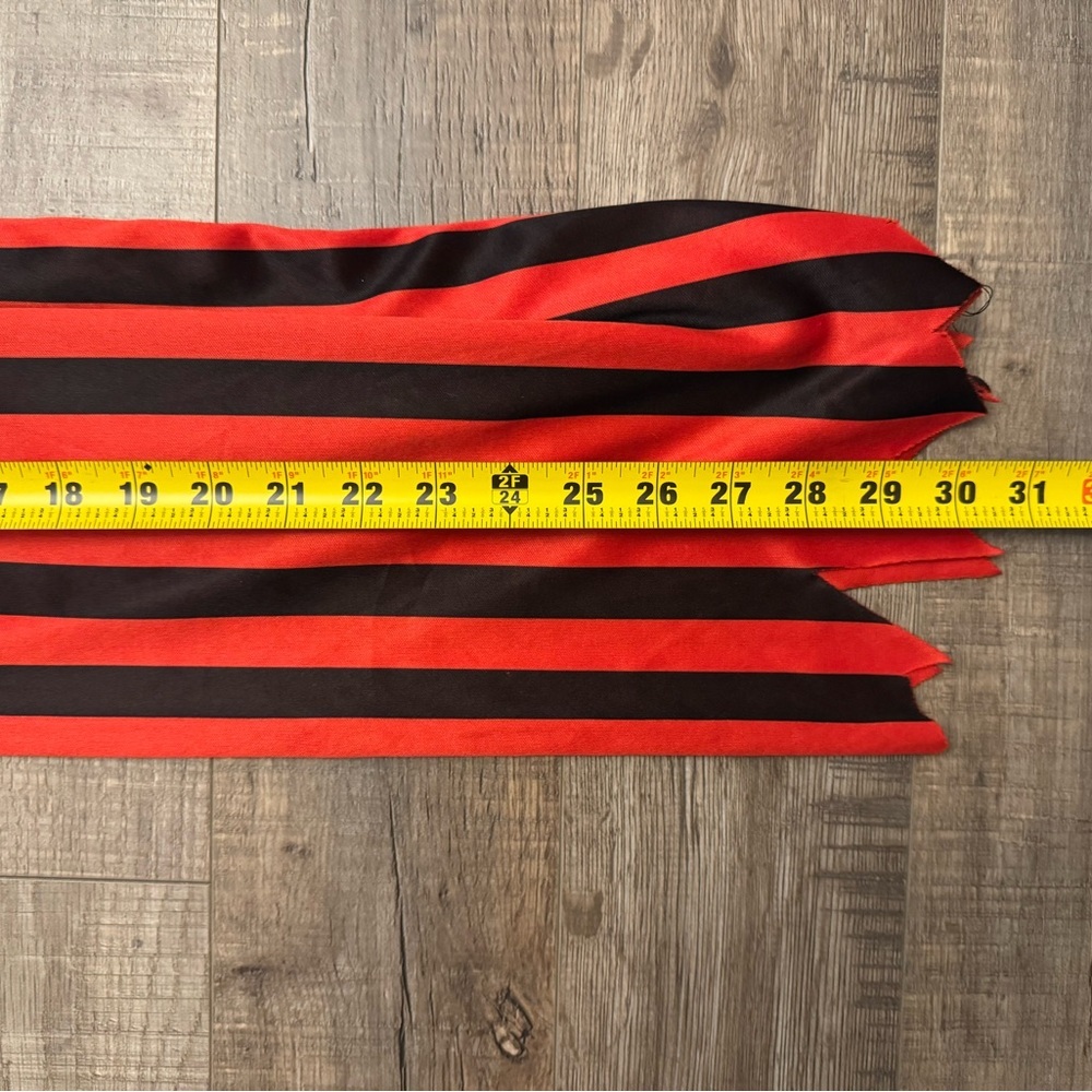 Kids Pirate Costume - Black and Red Stripes - Picture 2 of 4